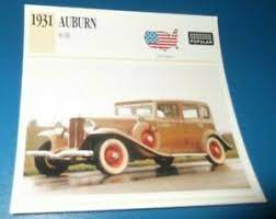 Cord transformed them into one of the most exciting american automobile companies of the time. 1931 Auburn 8 98 Info Spec Sheet Photo Picture 31 898 Ebay