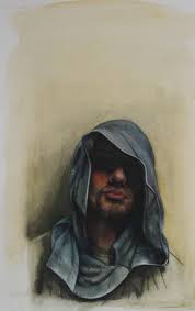 How to draw a hoodie. Man With Blue Hoodie Drawing By Donalee Peden Wesley Saatchi Art