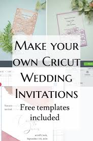 how to make cricut wedding invitations