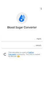 blood sugar converter calcon on the