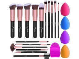 bestope set of 16 makeup brushes