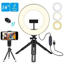 Ring Light Set Portable Mini Desktop Selfie Usb Ringlight With Extendable Tripod Stand For Live Stream Makeup Walmart Com Walmart Com