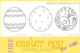 Whether it's designing easter baskets, dyeing eggs, or creati. 7 Easter Egg Coloring Pages For Kids Kids Activities Blog