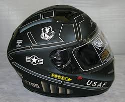 3xl Akuma Stealth Motorcycle Helmet Matte Black With Built