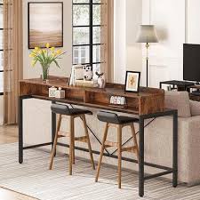 Storage Industrial Console Table
