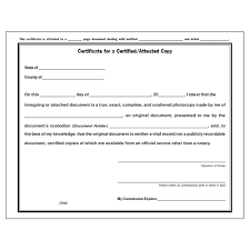 texas notary certificates attested