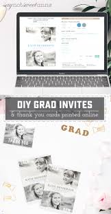 Diy Graduation Invitations And Thank You Cards Online Sweet Anne
