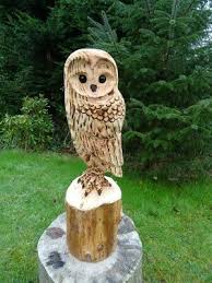 Chainsaw Carving Owl Woodcarving Barn