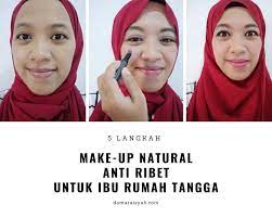 make up natural anti ribet untuk ibu