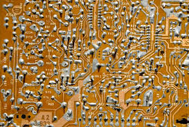 Retro Electronic Circuitry Background Stock Photo Alisbalb2 5709591