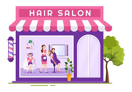 haircut and hairstyle in beauty salon