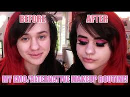 alternative emo makeup routine