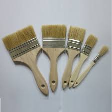 Flat Natural Paint Brush Engineering Wall Paint Brushes Hand Tools Wooden Handle Paint Brush - Huzhou CheerLand Brush Co.,Ltd.