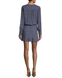 Soft Joie Acey Button Front Long Sleeve Printed Dress Women
