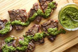 Grilled Lamb Chops With Herb Mint Sauce Recipe Grilled Lamb Mint  gambar png