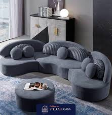 Modern Curved Sectional Sofa Stella Drm