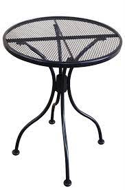 Wrought Iron Black Mesh Table 24 Round