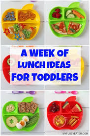 a week of lunch ideas for toddlers my