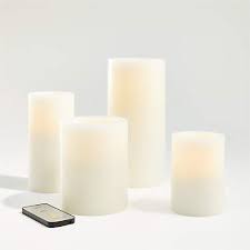 Warm White Flameless Wax Candles