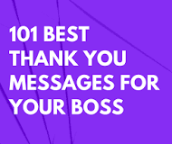 How do you say thank you meaningfully to your boss?