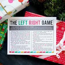 the christmas left right game w