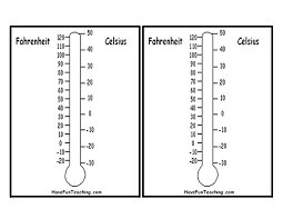 Printable Thermometer Weather Worksheets Science