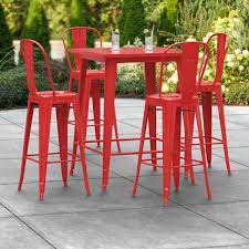 Ruby Red Bar Height Outdoor Table