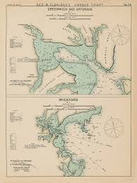 Greenwich Apponaug And Wickford Ri Colored Nautical Chart