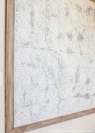 Diy Faux Pressed Tin Tile Wall Art