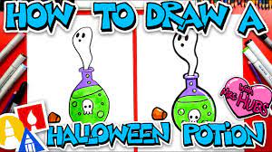 to draw halloween potion with mrs hubs