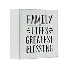 Open a page or post editor, then click an insert point. Mojo Blocks Wood Sign With Family Quote Family Life S Greatest Blessing 4 X 6 Inch