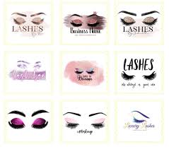 eyelash logo name design ideas
