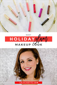 easy holiday glam makeup look beauty