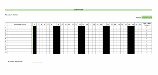 attendance tracker excel for efficient