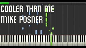 cooler than me mike posner piano
