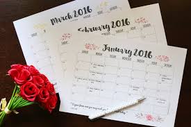 weekly and monthly planner printables