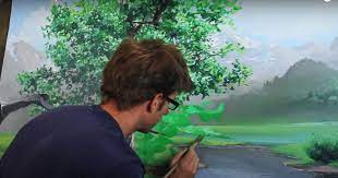 How To Paint A Landscape Mural Learn