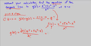 Cpm Calculus 3 189 Tangent Line At An