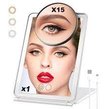 lighted makeup mirror with 60 led