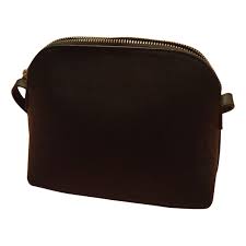 leather crossbody bag h m black in