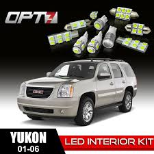Details About Opt7 18pc Interior Led Light Bulbs Package Kit For 01 06 Gmc Yukon White