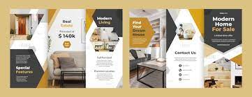 interior design brochure vectors
