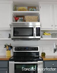 How to use a microwave. Farmhouse Kitchen On A Budget The Reveal Diy Kitchen Shelves Microwave In Kitchen Kitchen Shelves