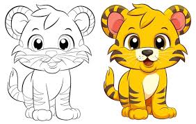 page 3 baby tiger draw images free
