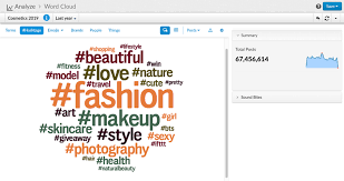 top hashs for cosmetics companies in