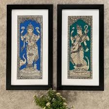 Goddess Lakshmi Saraswati Pattachitra