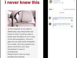 Car Headrests Not Designed As Glass