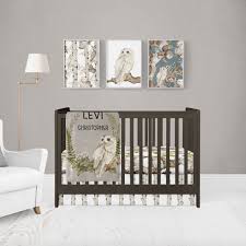 Woodland Baby Boy Crib Bedding Custom
