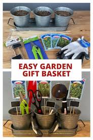 easy garden gift basket diy with video