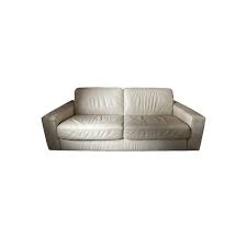2 Seater Sofa In White Leather Natuzzi